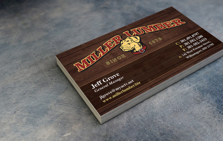 Miller Lumber Business Cards