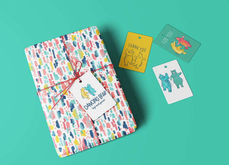 Dancing Bear Gift Wrap