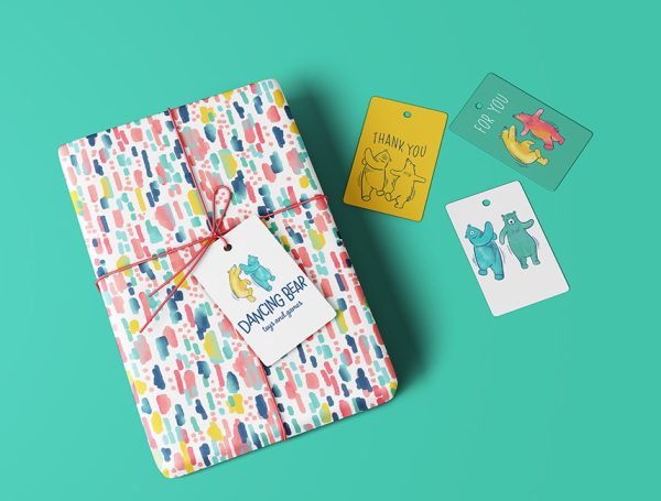 Dancing Bear Gift Wrap