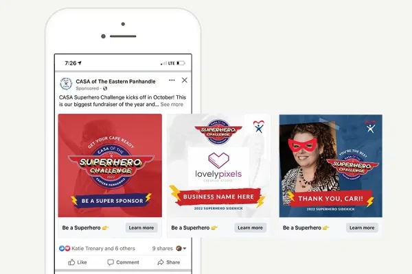 Superhero Carousel Ad